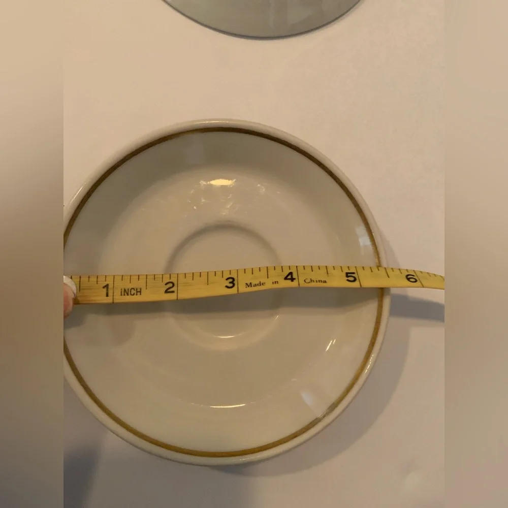 Vintage Set Of 5 Lamberton Sterling Scammell Saucers Mid-Century Hotel Ware 1946